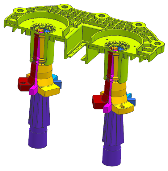 Collapsible core demold the undercut_Fox Mold