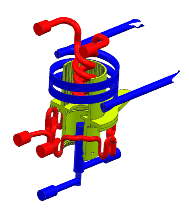 Housing Connector mold with conforming cooling