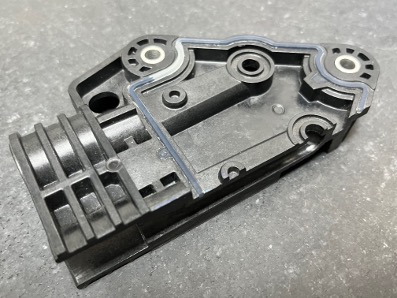 Liquid silicone rubber over-molding PPO+30GF connector_Fox Mold